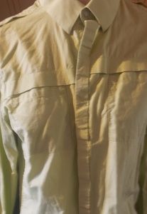 Mens Calvin Klein Long sleeved button down size Me